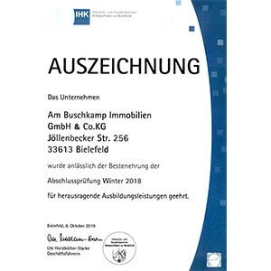 IHK Auszeichnung