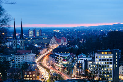 Bielefeld bei Nacht